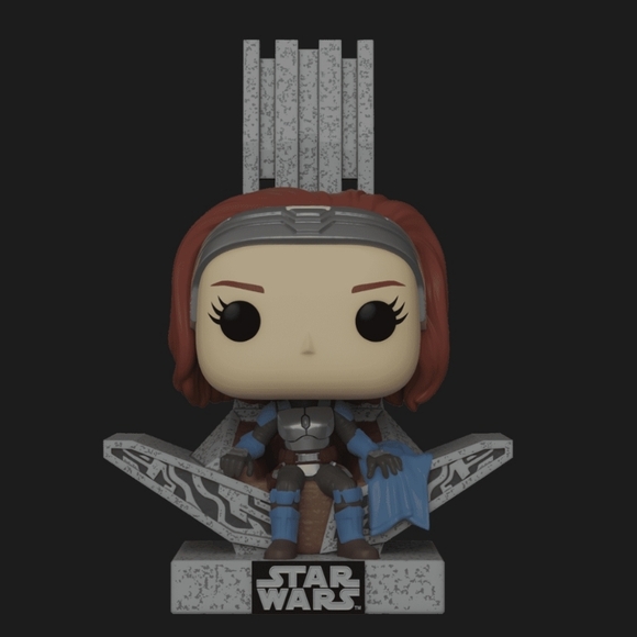 FUNKO POP! Deluxe Star Wars: The Mandalorian Bo-Katan Kryze on the Throne #669 - Picture 8 of 11
